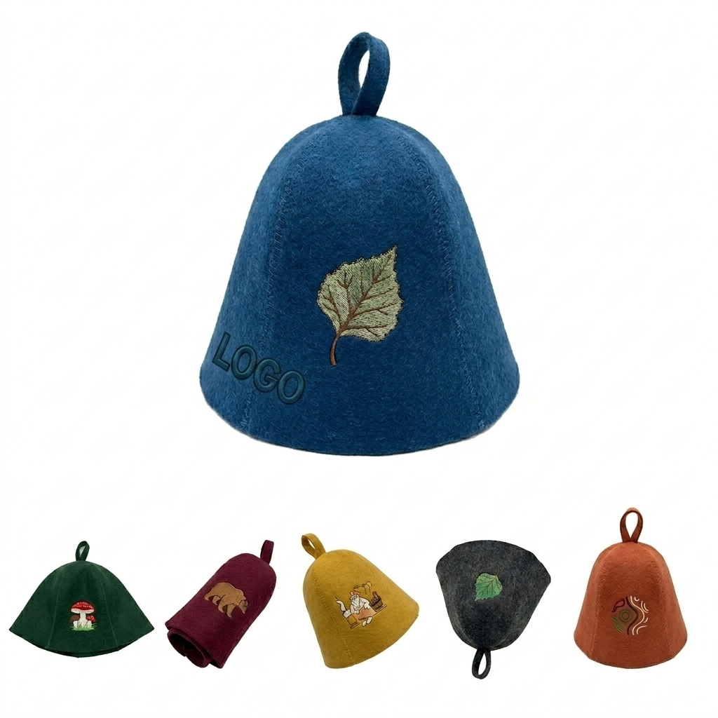 Premium Felt Sauna Hat for Heat Protection and Comfort