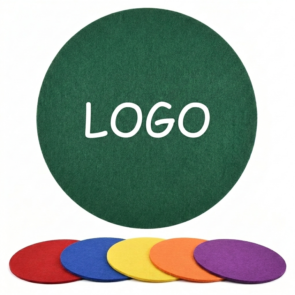 12-Inch Premium Multi-Color Felt Turntable Slip Mat Set (6-Pack)