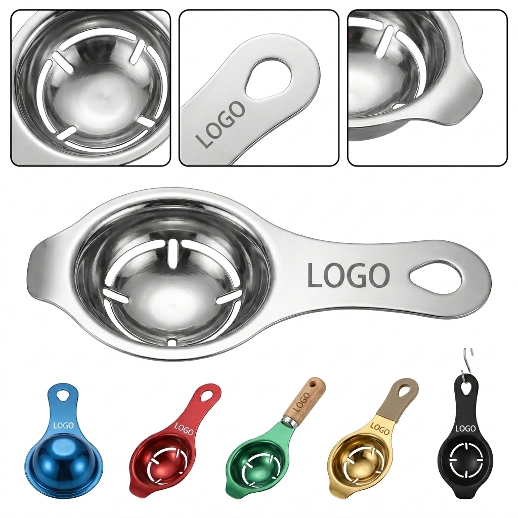 304 Stainless Steel Egg Yolk Separator with Extended Handle