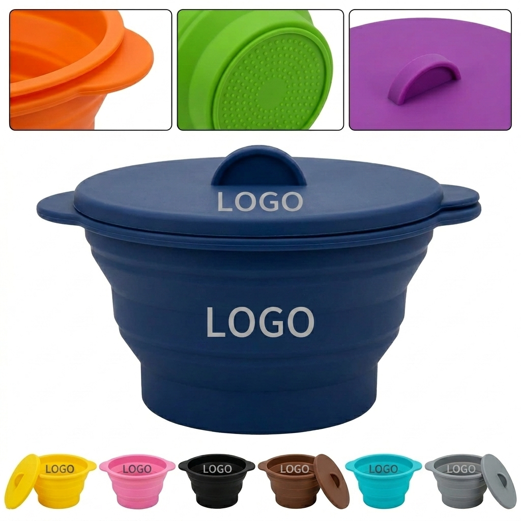 Space-Saving Foldable Silicone Popcorn Maker for Microwave
