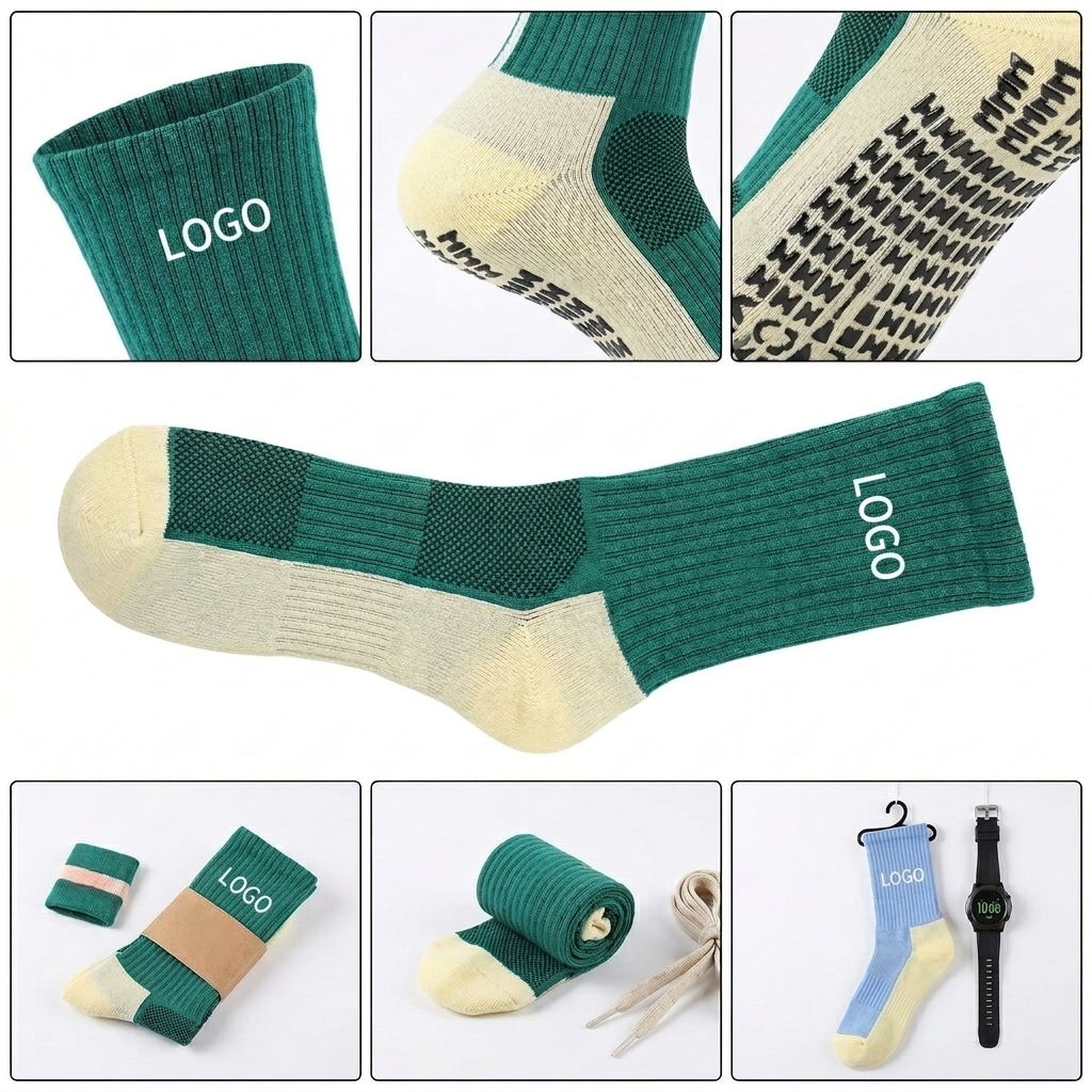 Happy Hues Performance Crew Socks - Moisture-Wicking Comfort Socks for Sports & Exercise