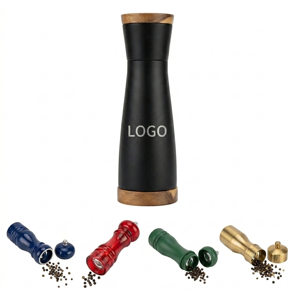 Multicolor Ceramic Core Salt and Pepper Grinder Set