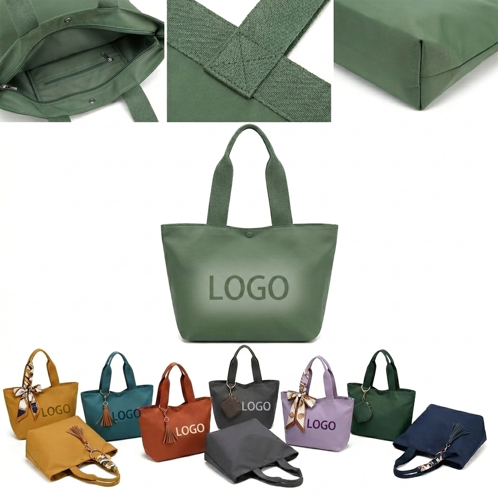 Versatile Everyday Tote for Women: Durable Nylon Bag for Mom, Work, Shopping & Beach