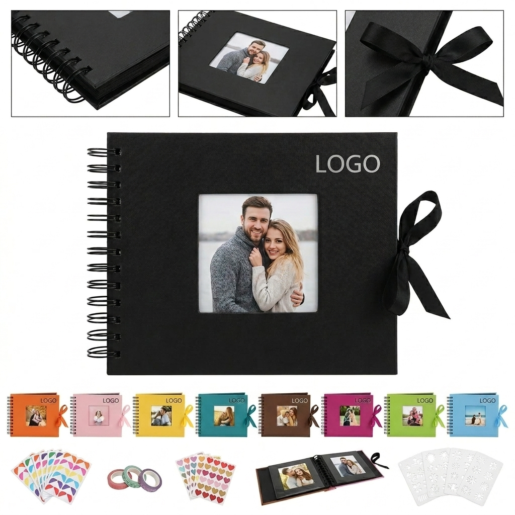 Personalized Windowed DIY Photo Album & Ribbon Gift Set for Creative Memories