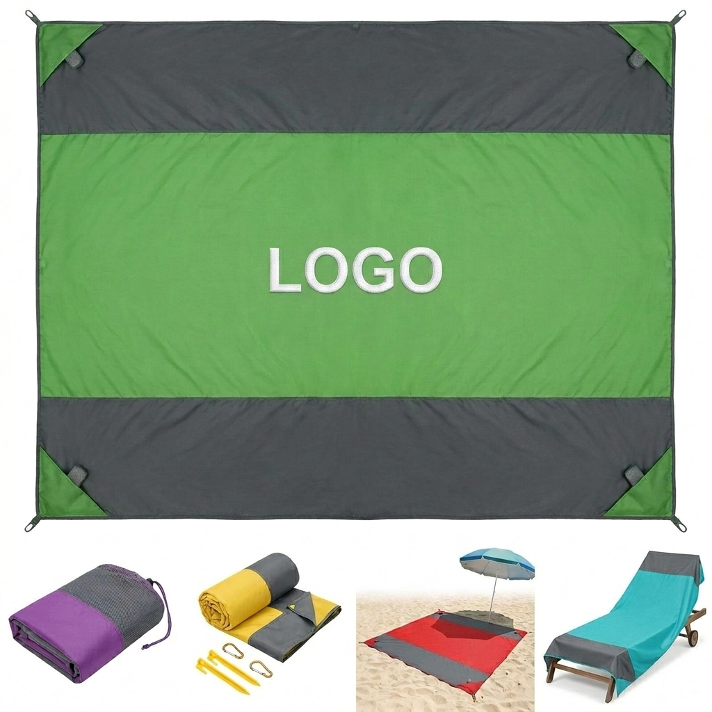 All-Weather Portable Foldable Picnic Blanket for Beach Park and Travel