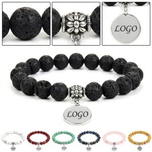 Lightweight Stone & Metal Charm Bracelet for Dating and Parties