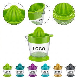 Portable BPA-Free Lemon Juicer with Dome Lid and Promotional Branding Space