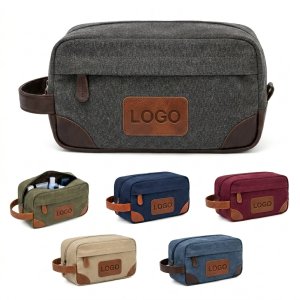 Water-Resistant Polyester Travel Toiletry & Cosmetic Organizer Bag