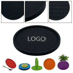 Personalized Bar & Cafe Coaster - Durable, Washable Silicone Branding Item